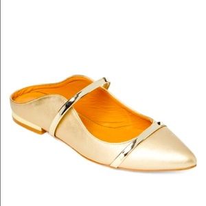 NWOT Catherine Malandrino Gold Turner Flats, Size 8.5